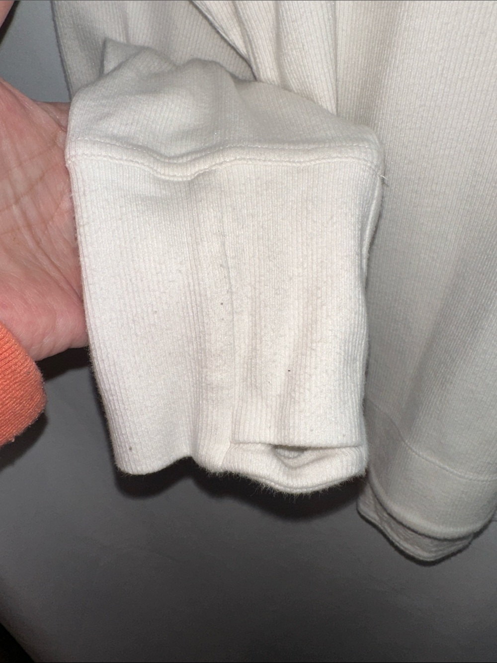 Athleta Cream Long-Sleeve Crew Sweatshirt - Picture 4 of 6